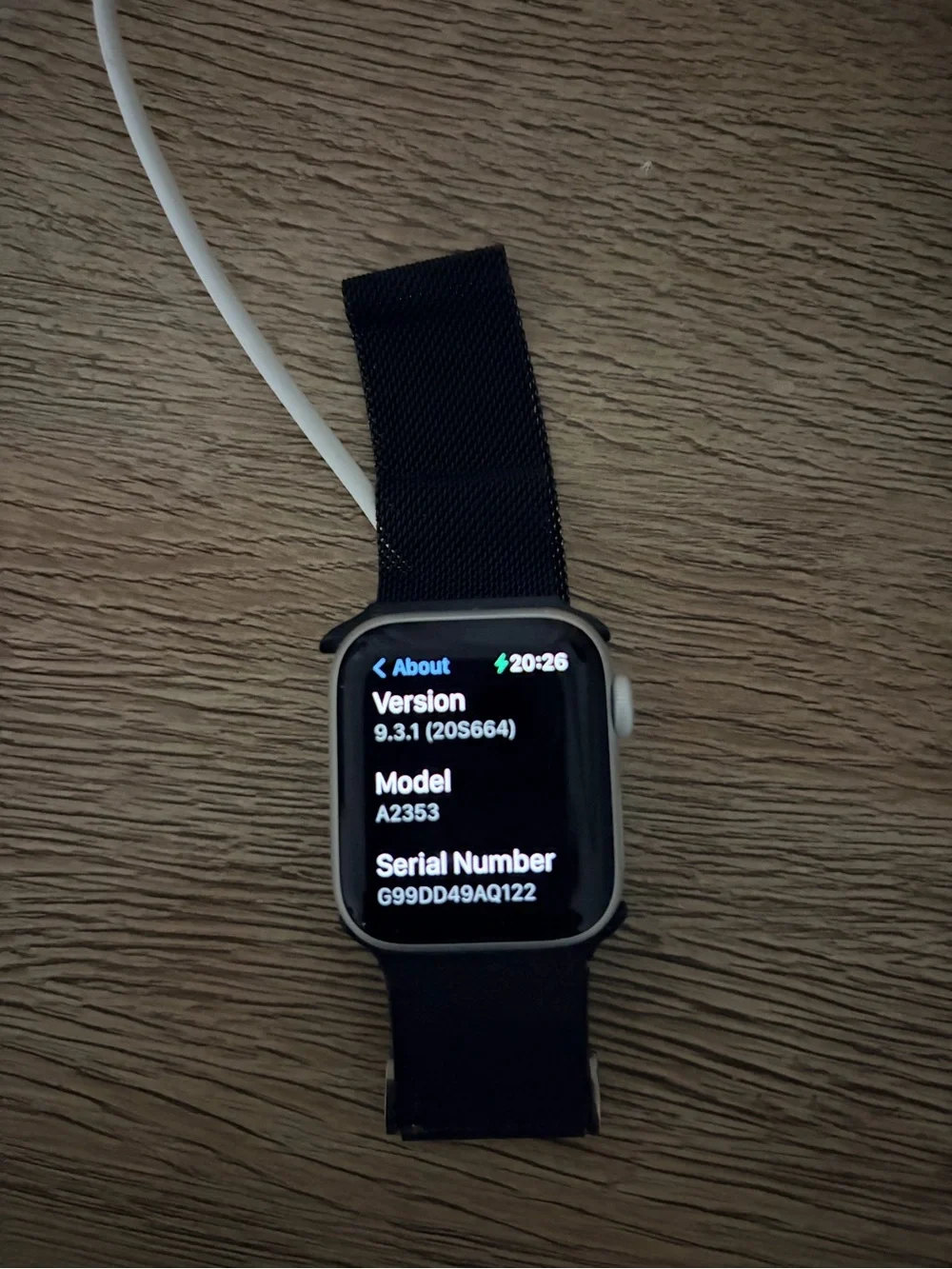 Apple Smartwatch with Black Case and Black Bands - Pink Digital Display